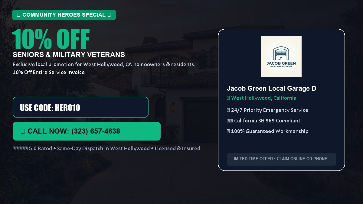 10% OFF Senior Citizens (65+) & Military / Veteran Community Discount in West Hollywood, CA