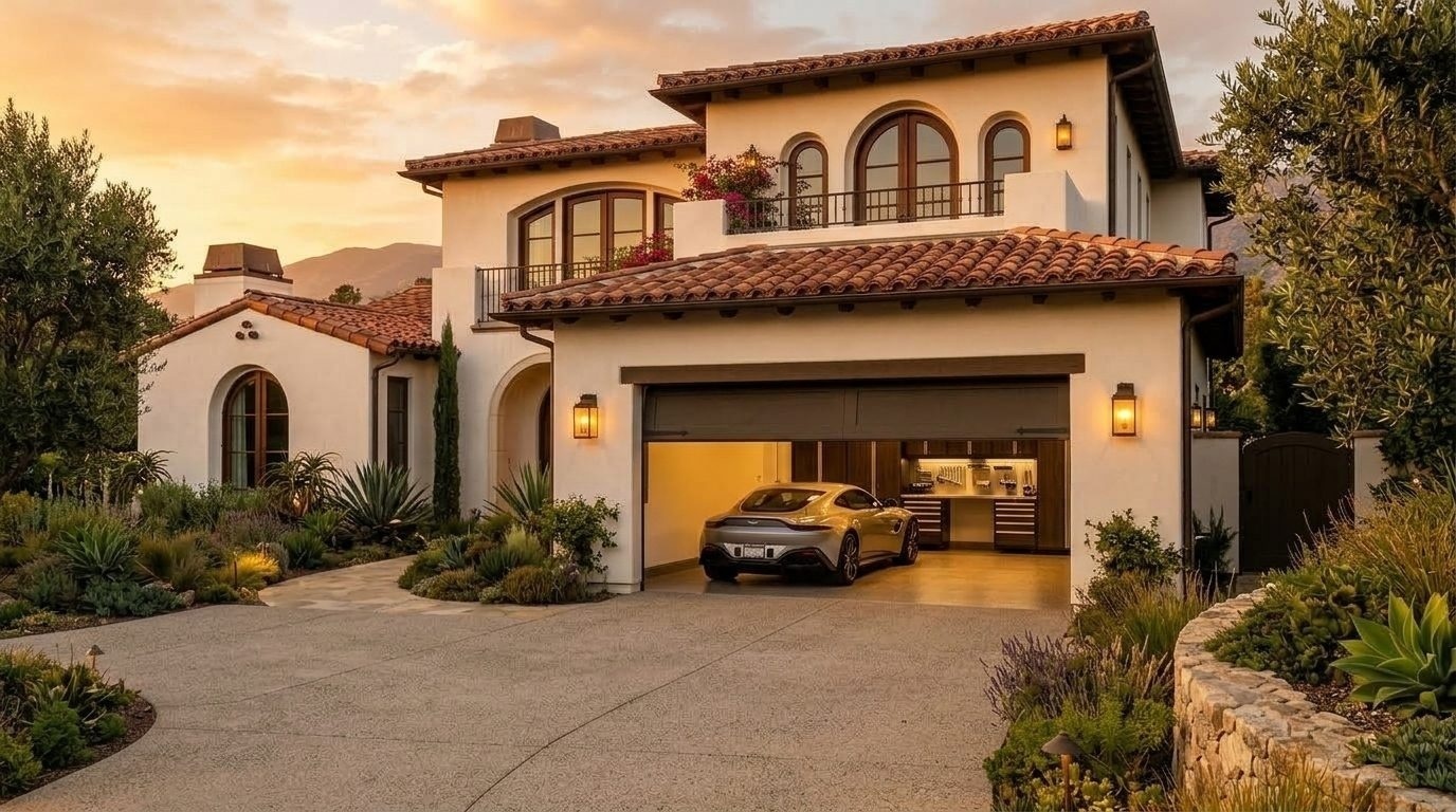 Jacob Green Local Garage Door Overhead Garage Door Gliding Open in West Hollywood, CA